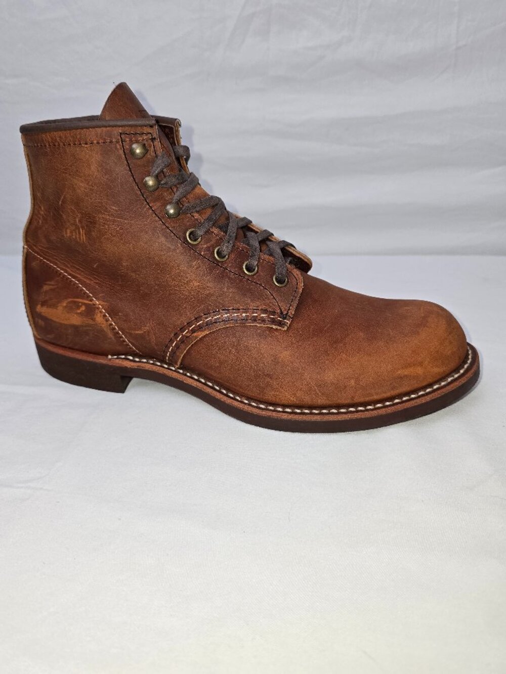 Red Wing 3343 Heritage Blacksmith Copper Rough & Tough Boots Men's Size 9.5 D